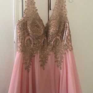 Pink prom dress